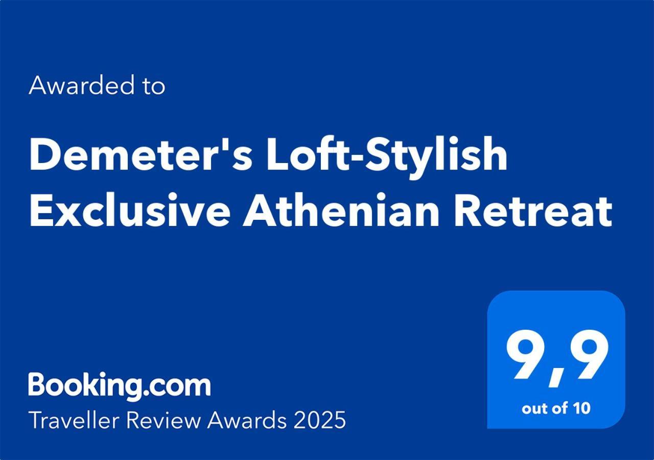Demeter'S Loft-Stylish Exclusive Athenian Retreat Apartman Kültér fotó